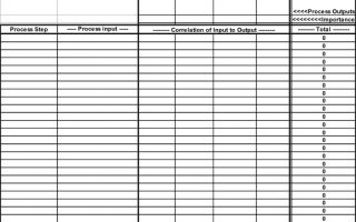 C&E Matrix Form – Enhancing Your Business Performance